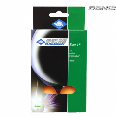 Donic Elite 1  6 шт. оранжевый из каталога мячей для настольного тенниса в Саратове по цене 430 ₽