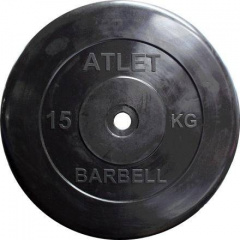 MB Barbell Atlet - 31 мм - 15 кг из каталога дисков для штанги с посадочным диаметром 30 мм.  в Саратове по цене 5350 ₽