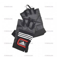 Adidas тяжелоатлетические - кожаные S/M из каталога пар тренажерных перчаток в Саратове по цене 2130 ₽