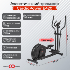 Эллиптический тренажер CardioPower E420 в Саратове по цене 57900 ₽