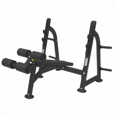 Bronze Gym BR-1013 с отрицательным наклоном из каталога скамей со стойкой в Саратове по цене 115990 ₽