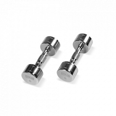 Bronze Gym 5 кг. BG-PA-DB-C05 из каталога хромированных гантелей в Саратове по цене 1700 ₽