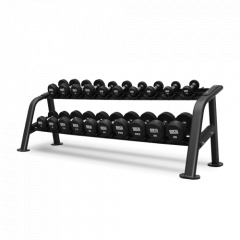 Bronze Gym BGDBR025-250  2.5-25 кг - 10 пар из каталога гантельных рядов в Саратове по цене 133450 ₽