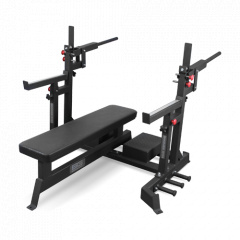 Bronze Gym AL-321 пауэрлифтерская с механизмом подъёма штанги из каталога скамей со стойкой в Саратове по цене 97990 ₽