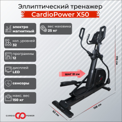 Эллиптический тренажер CardioPower X50 в Саратове по цене 99900 ₽