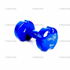 AeroFit виниловая - 5 кг из каталога виниловых гантелей в Саратове по цене 2130 ₽