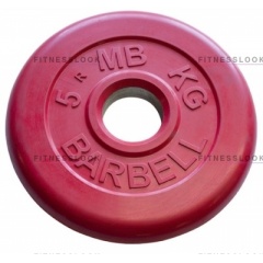 MB Barbell красный - 26 мм - 5 кг из каталога дисков для штанги с посадочным диаметром 26 мм.  в Саратове по цене 1204 ₽