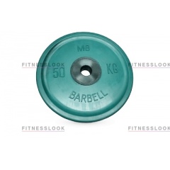 MB Barbell евро-классик зеленый - 50 мм - 10 кг из каталога дисков для штанги с посадочным диаметром 50 мм. в Саратове по цене 7990 ₽