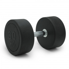 UnixFit PRO круглая 30 DBRND30PBK из каталога обрезиненных гантелей в Саратове по цене 9780 ₽
