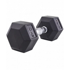 StarFit гексагональная 10 кг DB-301 из каталога обрезиненных гантелей в Саратове по цене 4000 ₽