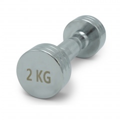UnixFit PRO круглая 2 кг DBRND2PCE из каталога хромированных гантелей в Саратове по цене 1020 ₽