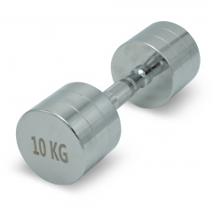 UnixFit PRO круглая 10 кг DBRND10PCE из каталога хромированных гантелей в Саратове по цене 4170 ₽