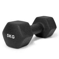 UnixFit 5 кг Black DBNEO5BK из каталога неопреновых  гантелей в Саратове по цене 2130 ₽