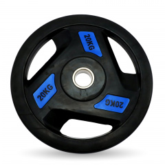 UnixFit PRO 20 кг, 51 мм DG20RUBPBL из каталога дисков для штанги с посадочным диаметром 50 мм. в Саратове по цене 8420 ₽