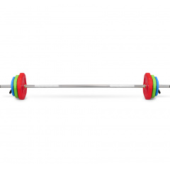 Bronze Gym Бодипамп (гриф, весовые диски 2X1,25КГ, 2X2, 5КГ, 2X5КГ, ПАРА ЗАМКОВ) из каталога штанг в Саратове по цене 9100 ₽