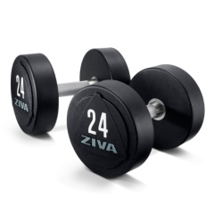 ZVO-DBPU-1642-GY  12 кг ( пара) в Саратове по цене 25420 ₽ в категории обрезиненные гантели Ziva