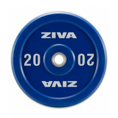 Ziva XP Competition Colored Rubber Bumper 20kg из каталога дисков для штанги с посадочным диаметром 50 мм. в Саратове по цене 22300 ₽