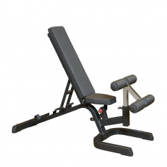 Body Solid GFID71B черная универсальная регулируемая из каталога силовых скамей в Саратове по цене 58990 ₽