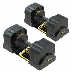 MX100 EVO, эргономичная прорезиненная рукоять, вес 5.9-45.4 кг, 2 шт ID185 в Саратове по цене 76080 ₽ в категории разборные (наборные) гантели MX Select