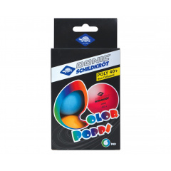 Donic COLOR POPPS 40+, 6 шт, (разноцветные) из каталога мячей для настольного тенниса в Саратове по цене 590 ₽