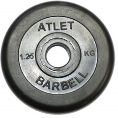 MB Barbell ATLET 1.25 кг из каталога дисков для штанги с посадочным диаметром 26 мм.  в Саратове по цене 1020 ₽