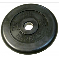 MB Barbell 20 кг металлическая втулка из каталога дисков для штанги с посадочным диаметром 26 мм.  в Саратове по цене 8290 ₽