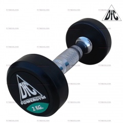 DFC PowerGym пара - 2 кг из каталога обрезиненных гантелей в Саратове по цене 1960 ₽