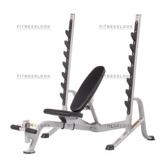 Hoist HF-5170 7 Position FID Bench - со стойками из каталога скамей со стойкой в Саратове по цене 168730 ₽