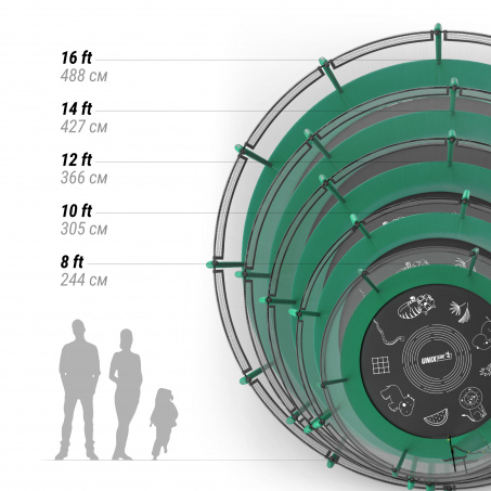 Рендер-5 для Unix Line Supreme Game 10FT / 305 см  (Green)