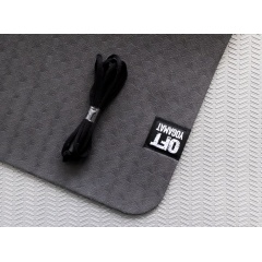 6 мм двухслойный серый FT-YGM6-2LT-BLACUP-GY в Саратове по цене 1860 ₽ в категории коврики для йоги и фитнеса Original FitTools
