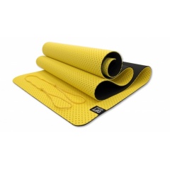 6 мм двухслойный перфорированный желтый FT-YGM6-3DT-YELLOW в Саратове по цене 2190 ₽ в категории коврики для йоги и фитнеса Original FitTools
